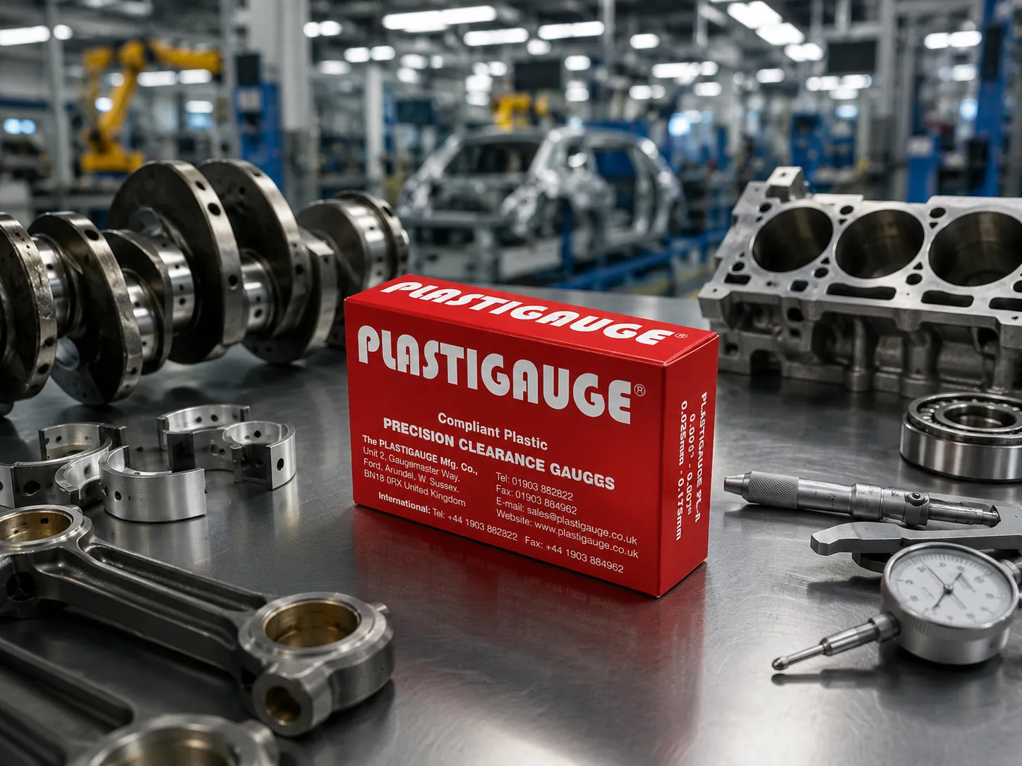 Plastigauge PL-A màu đỏ đo khe hở bạc đạn động cơ 0.025–0.175mm chính hãng UK | Plastigauge Việt Nam